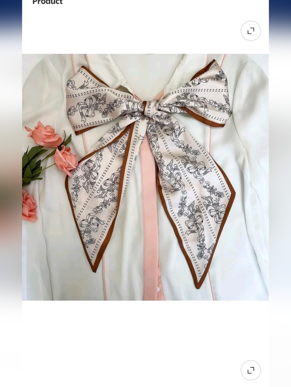 Silk Head Scarf Hair Fashion Women's Headwrap Lightweight Neck Tie (5.9 X 5.9) - Picture 3 of 5
